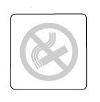 Piktogram Sanela zákaz kouření, nerez mat   SLZN 44F